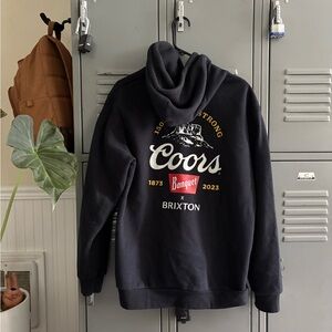 Men’s Brixton Coors collab black hoodie